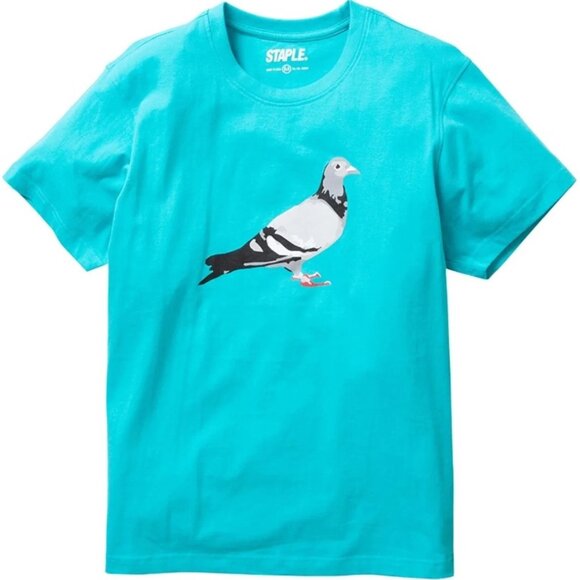 Staple Other - Staple Pigeon Logo Tee - Electric Blue NWT Small